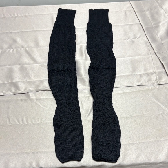 Bundle of Ten Black Cable Knit Socks - Picture 3 of 5